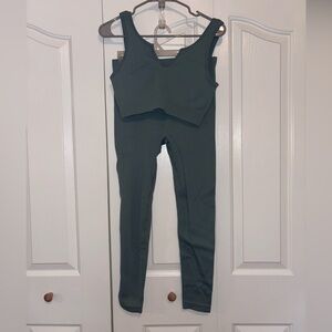 Athleisure top and bottom set 2PC